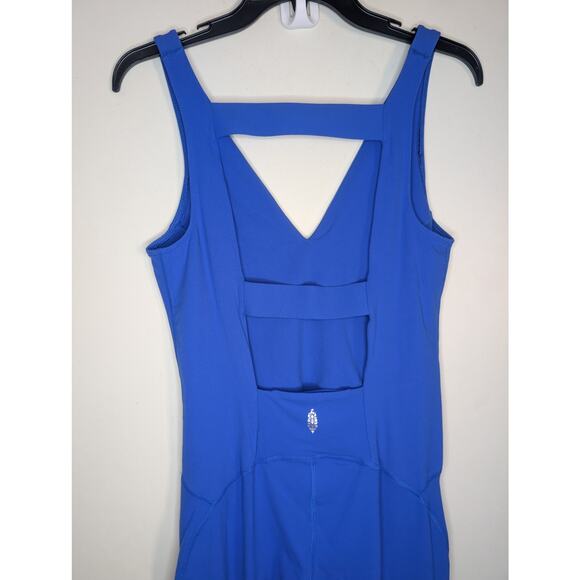 Free People Movement Never Better One-Piece Jumpsuit in Cobalt Blue, Size Large - Picture 8 of 9